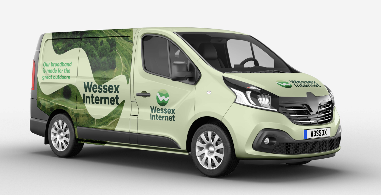 An image of a Wessex Internet Van