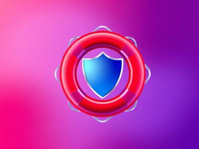 Security shield with lock icon representing data protection and cybersecurity