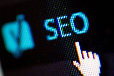 Light bulb illustration with SEO elements representing search engine optimisation and digital marketing strategy